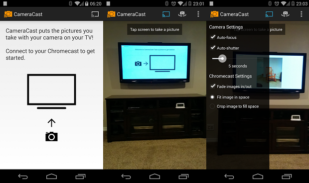 CameraCast, un'applicazione per Chromecast per guardare le foto in TV