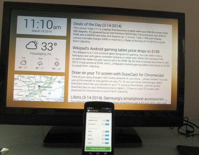 Chromecast si tinge di Google Now grazie a MyCastScreen