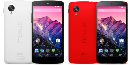Nexus 5 bianco rosso
