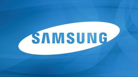 Samsung Logo Blue Background Wallpaper