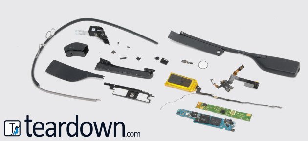 Google glass teardown parts 630x290