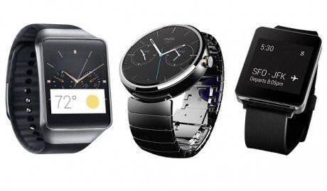 Samsung Gear Live Motorola Moto 360 e LG G Watch