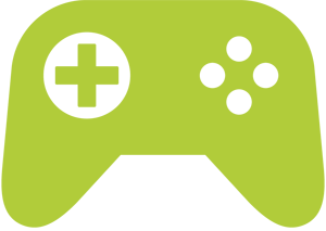 Games controller green