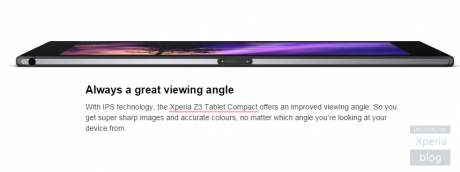 Xperia Z3 Tablet Compact reference