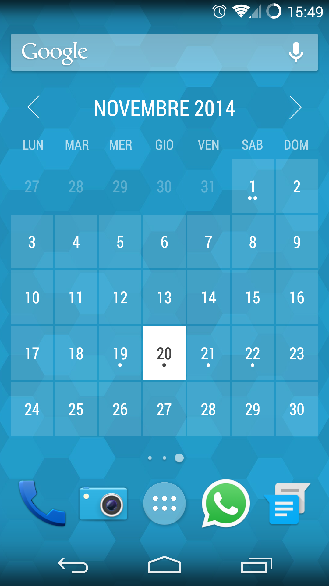 Month: Calendar Widget gratis con App del Giorno