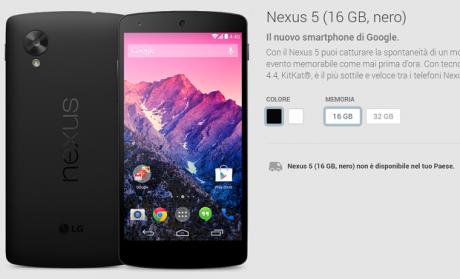 Nexus 5 addio