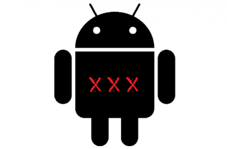 Black android logo