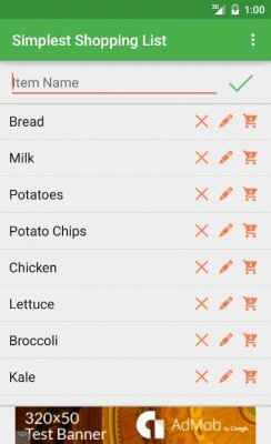 Simplest Shopping List-1