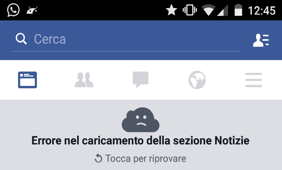 La home di Facebook per Android non si aggiorna: nuovi problemi per l'app