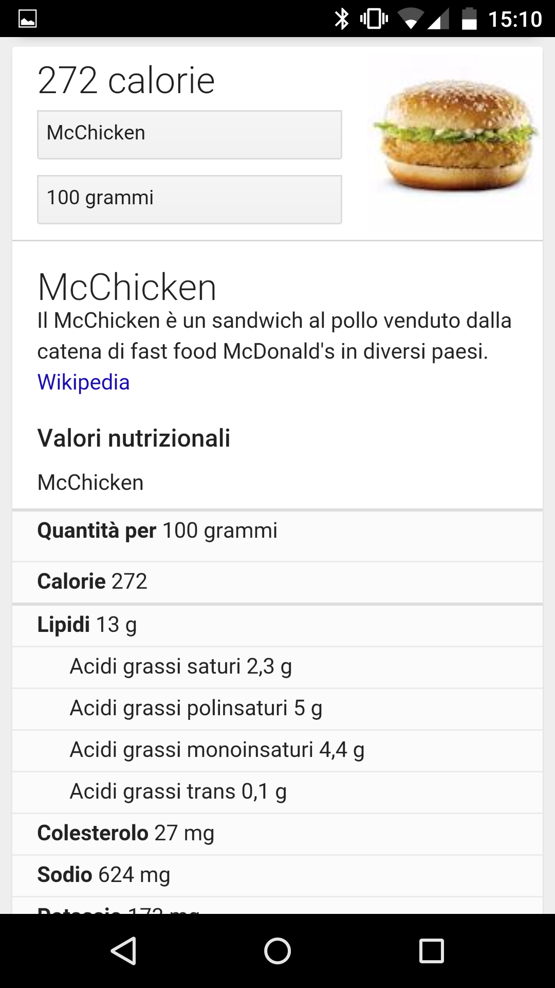 Google è in grado di dirvi quante calorie ci sono nel vostro pasto