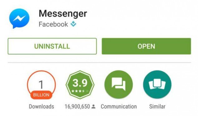 messenger 1 miliardo
