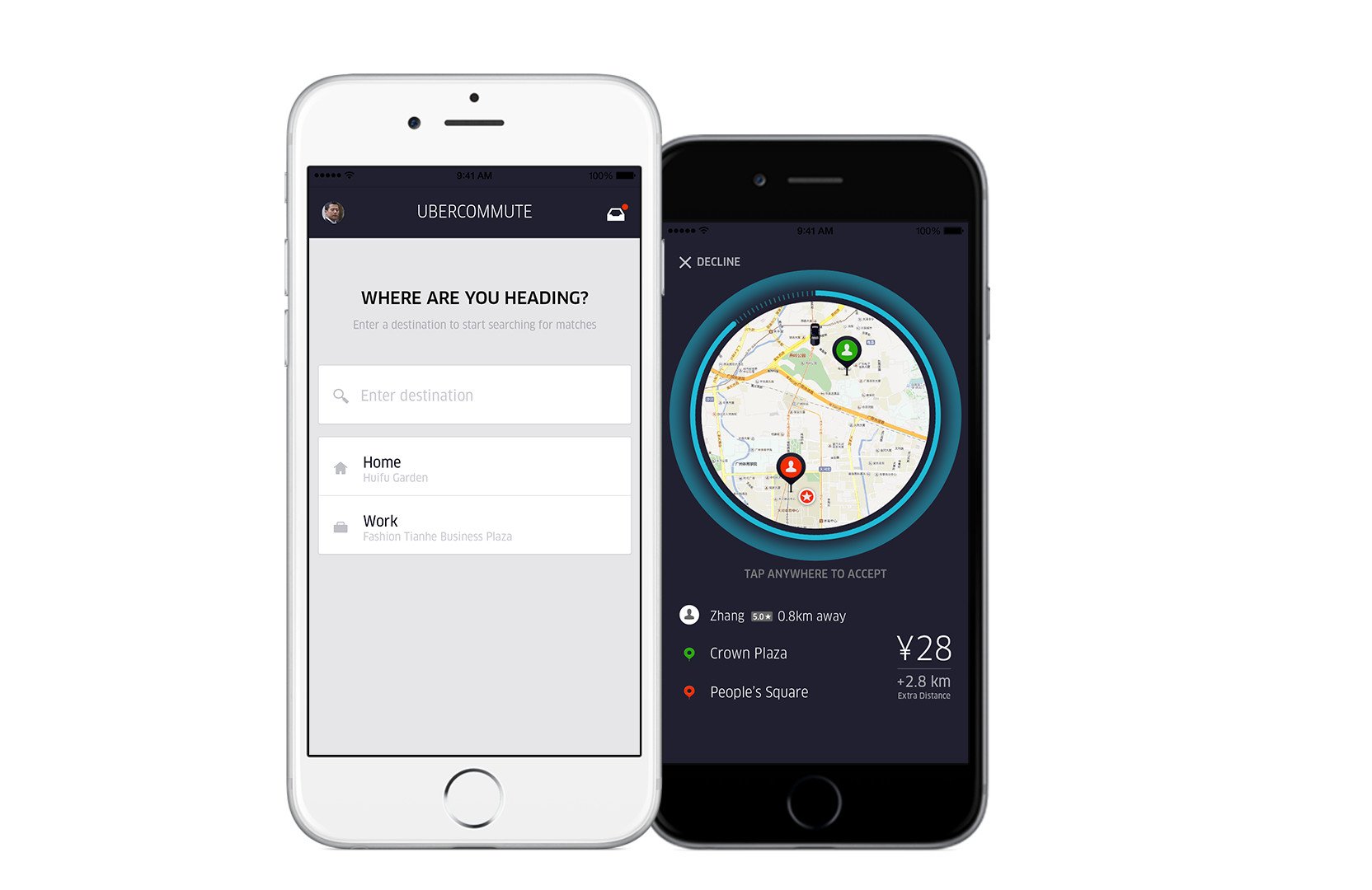 Uber lancia l'app UberCommute per la condivisione delle auto