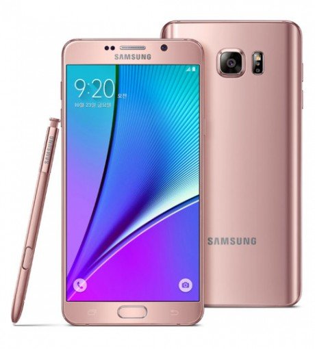 Galaxy note 5 pink gold