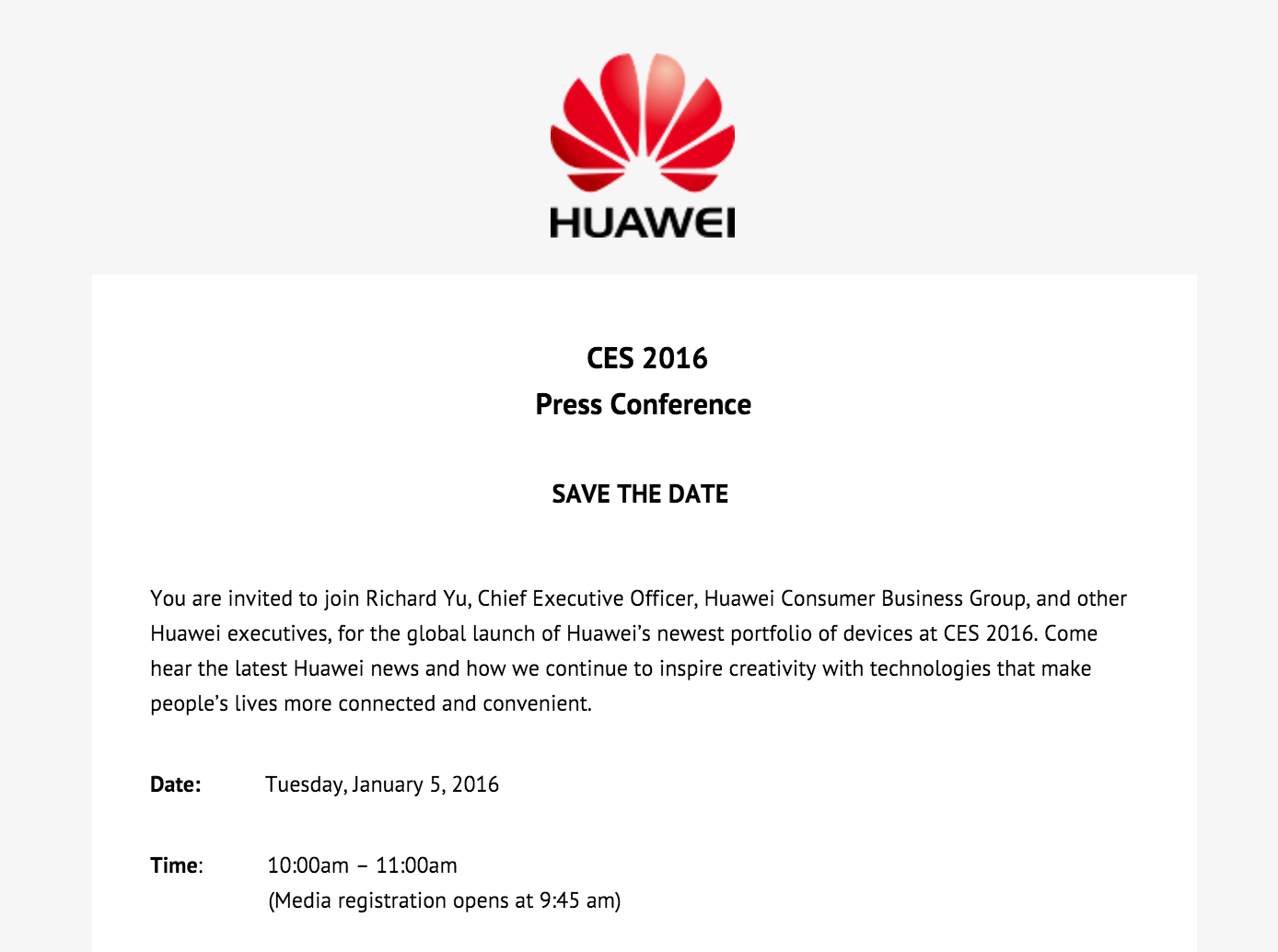 Huawei ces2016