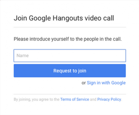 Request join guest hangouts