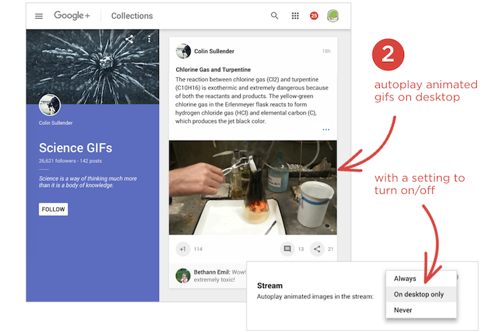Google plus gif
