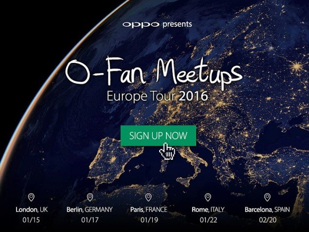 Gli eventi O-Fan arrivano in Europa per presentare OPPO F1