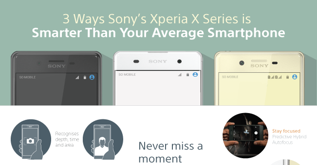 Sony Xperia X: download sfondi e infografica con principali funzioni