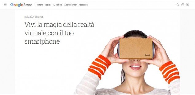 Sul Google Store d'ora in poi si potranno acquistare vari tipi di Cardboard