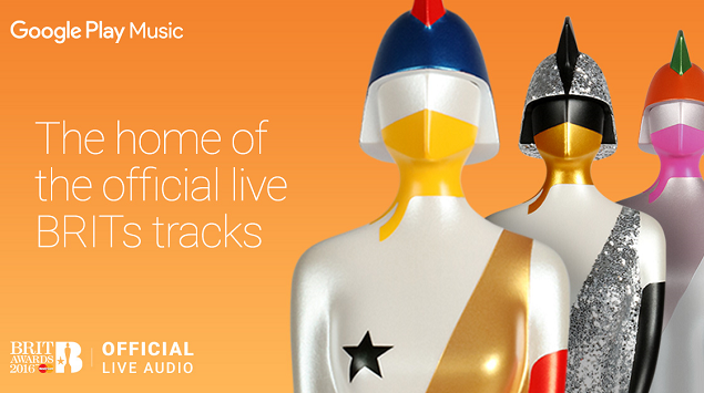 Le esibizioni live dei BRIT Awards 2016 sono in esclusiva su Google Play Music