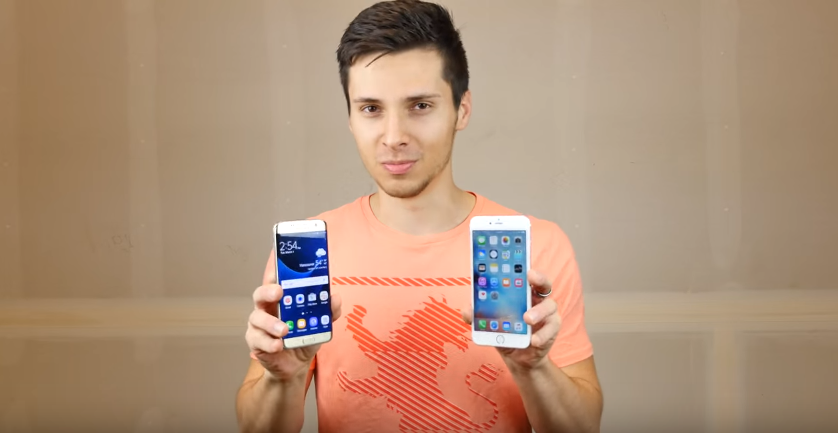 Drop test s7 edge iphone 6s plus