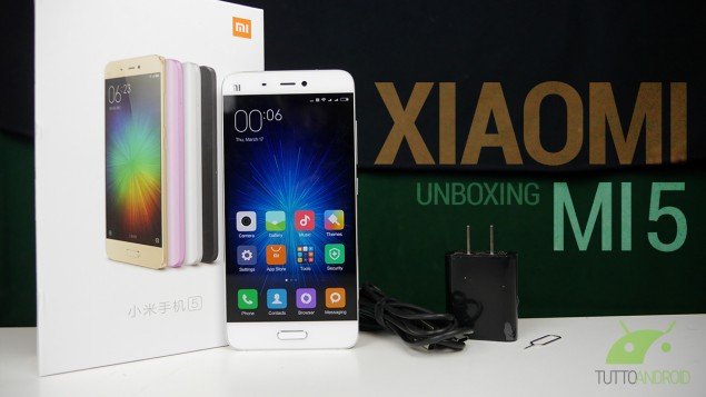 xiaomi mi 5 unboxing copertina
