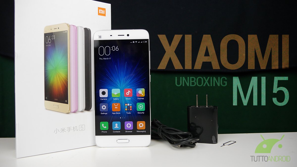 Xiaomi mi 5 unboxing copertina
