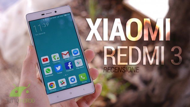 xiaomi redmi 3 copertina