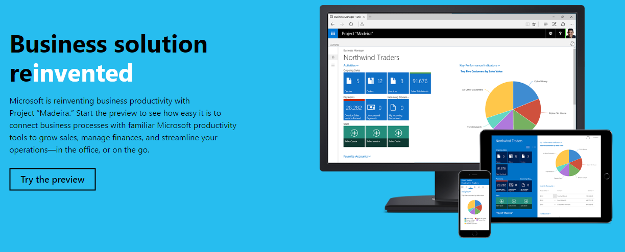 Microsoft rivela Project Madeira: un'app dedicata alle aziende