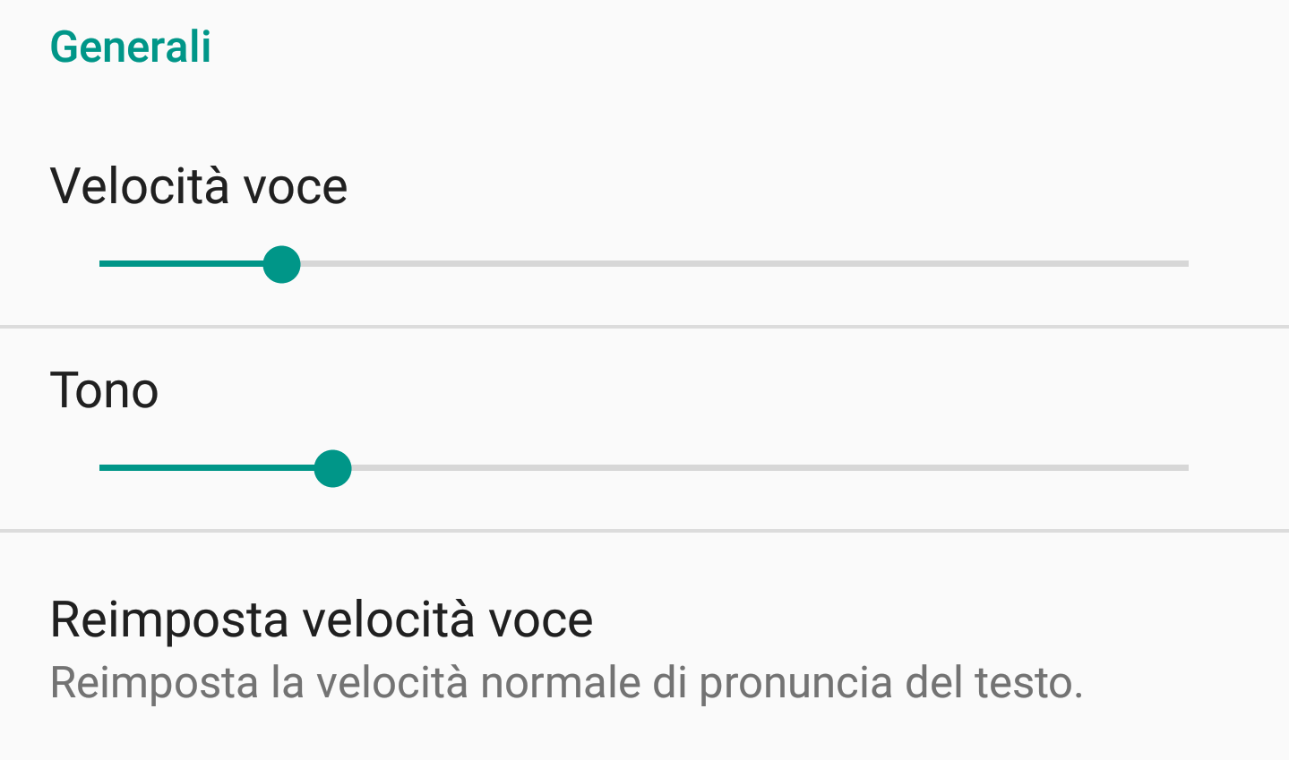 Android N aggiunge la possibilità di cambiare tonalità del sintetizzatore vocale