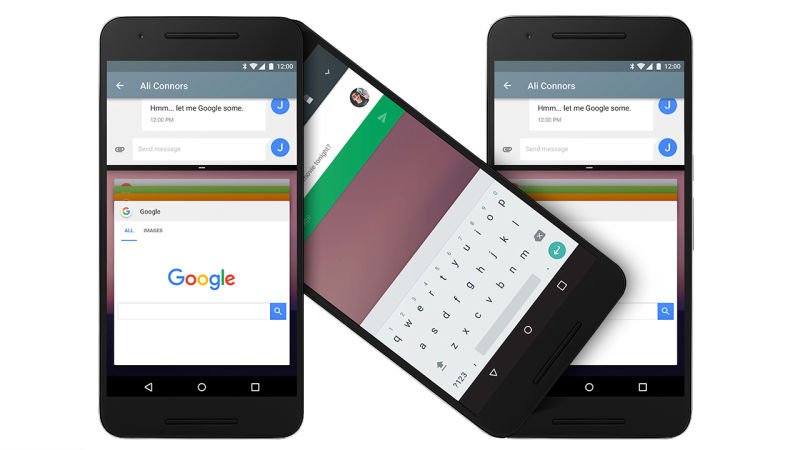 Android N DP3 permette di affiancare due schede di Google Chrome