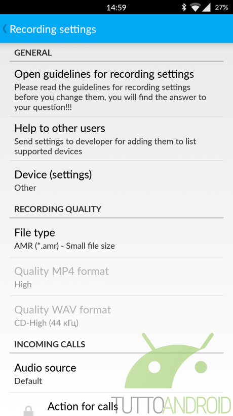 Call Recorder Non Registra L Interlocutore S8