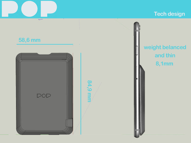 POP è il power bank che si aggancia allo smartphone