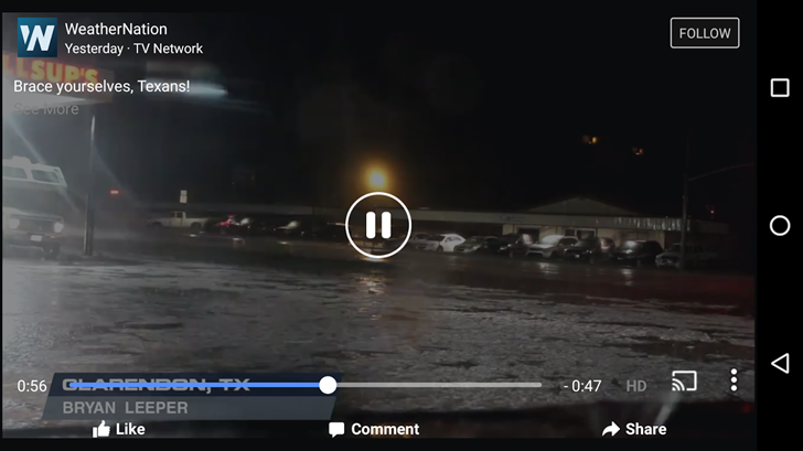 Facebook resize chromecast