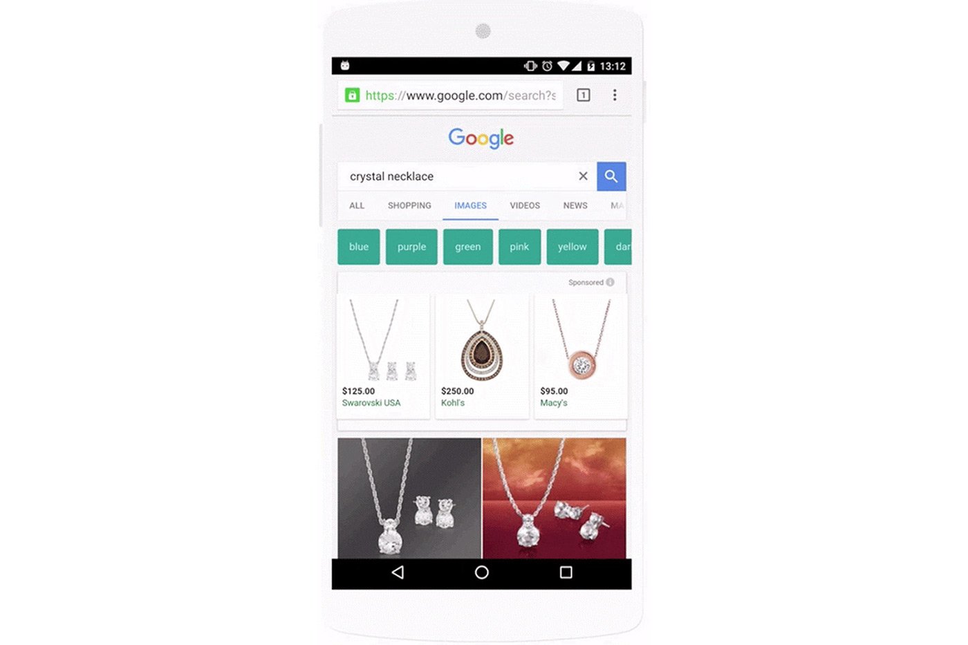 Google integra gli annunci pubblicitari nella ricerca delle immagini