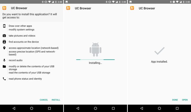 Android N rinnova l'interfaccia di installazione delle app