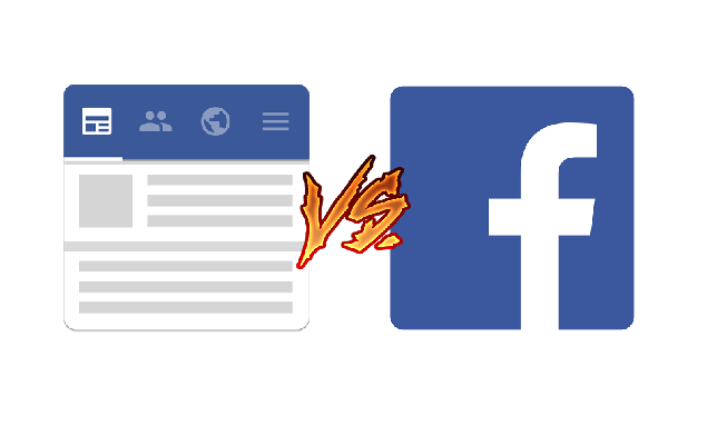 swipe for facebook vs facebook