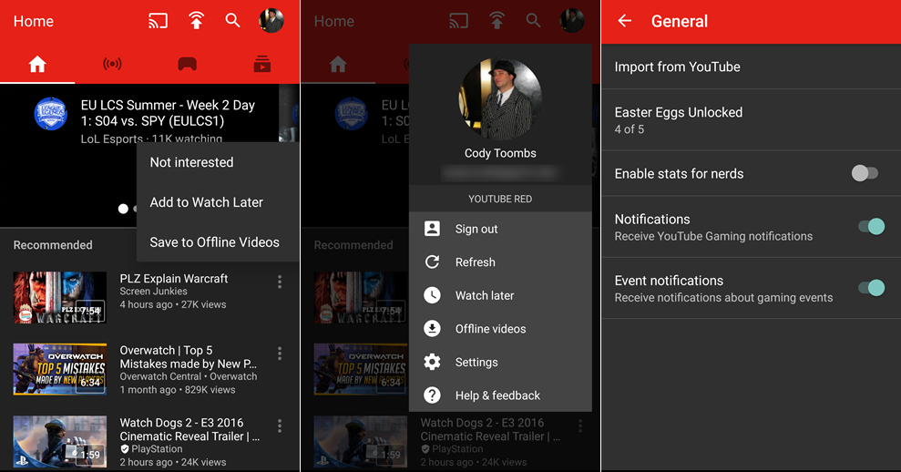 YouTube Gaming
