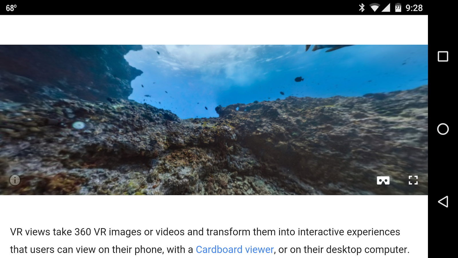 Chrome vr