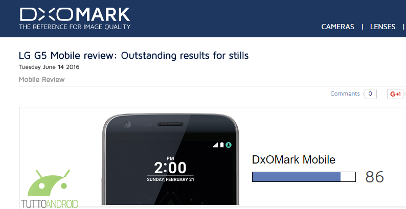 Lg g5 dxomark