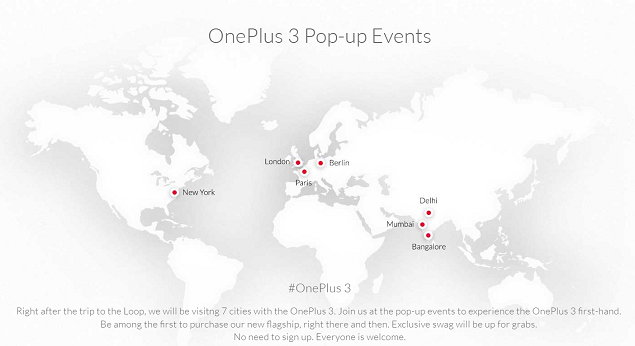 Potrete provare e acquistare OnePlus 3 in tre capitali europee il 15 giugno