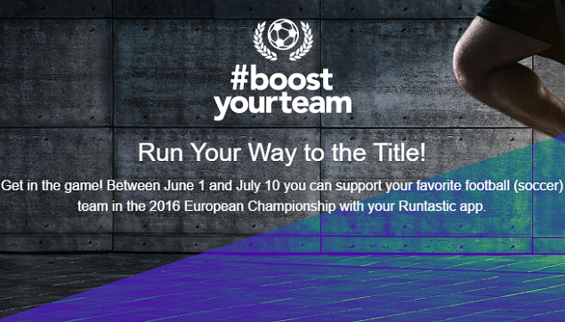 Supportate la vostra nazionale agli Europei con Runtastic #boostyourteam