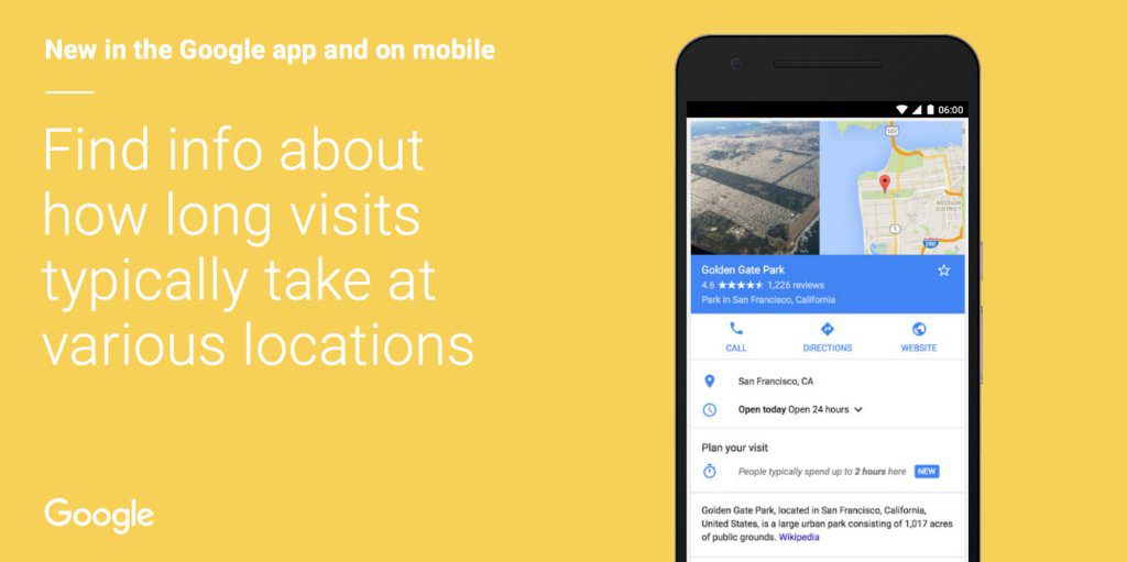 Google app hours listing