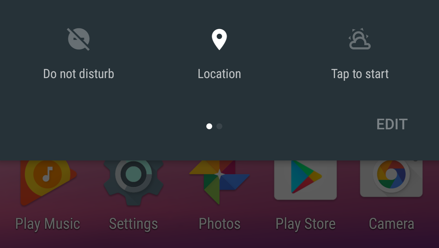 Nougat weather quick settings.tile copertina