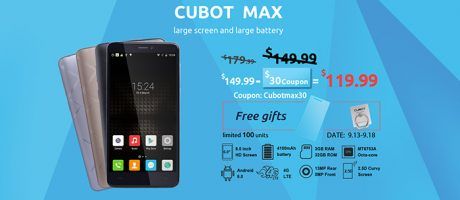 Cubot Max TomTop