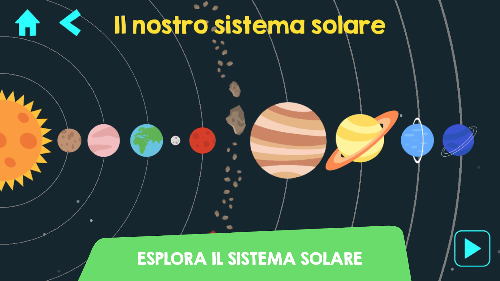Cosmolander - Sistema solare, un gioco educativo per i bambini