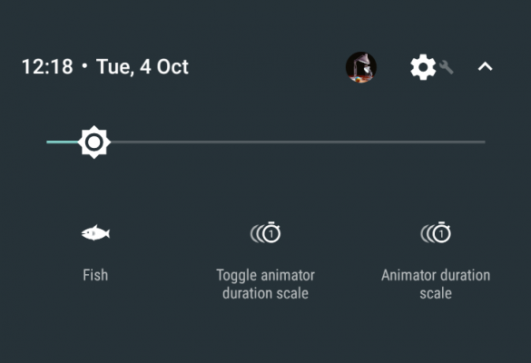 quick toggle animazioni android