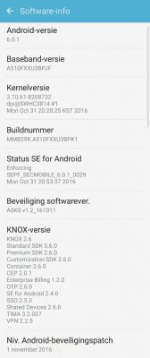 Galaxy A5 (2016) patch novembre