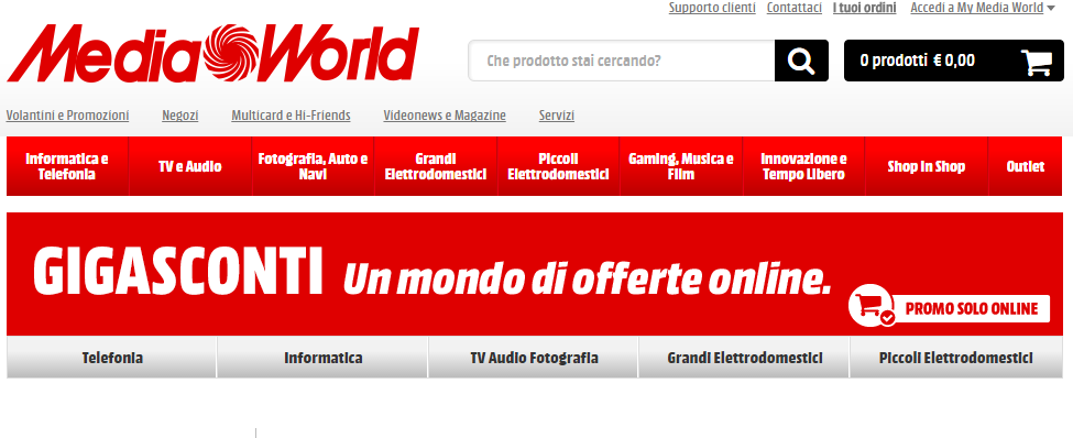 Continuano i Gigasconti da Media World con nuovi smartphone in offerta