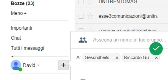 Google Hangouts inserisce una scorciatoia per la creazione dei gruppi